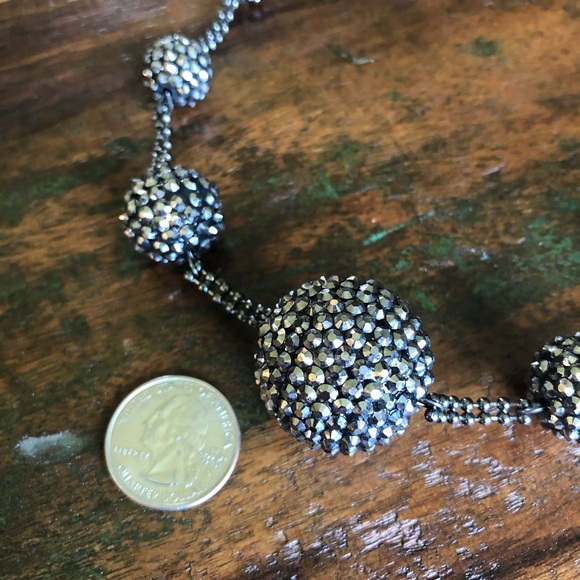 Sparkly Gunmetal Necklace - Picture 3 of 4